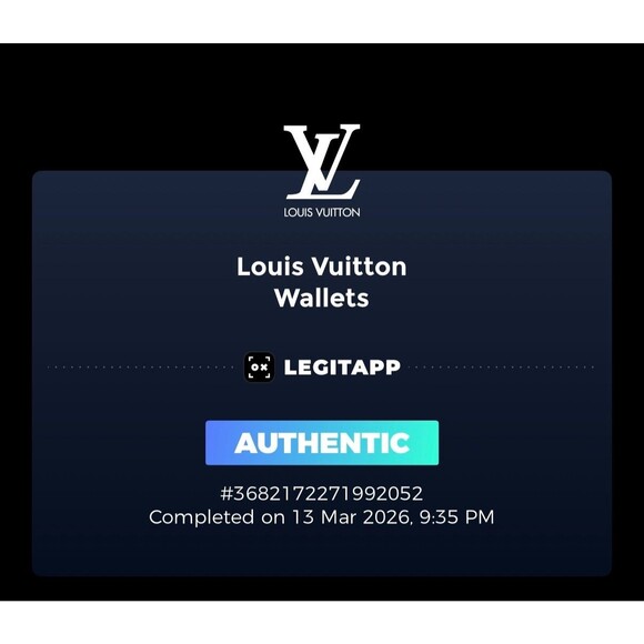 Louis Vuitton Dark Green Taiga Leather Bi-fold Wallet Certificate of Auth. - Picture 15 of 15